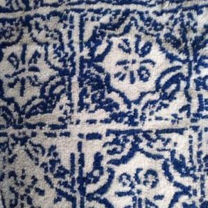Cobalt/White Decorative Bath Towels-Target